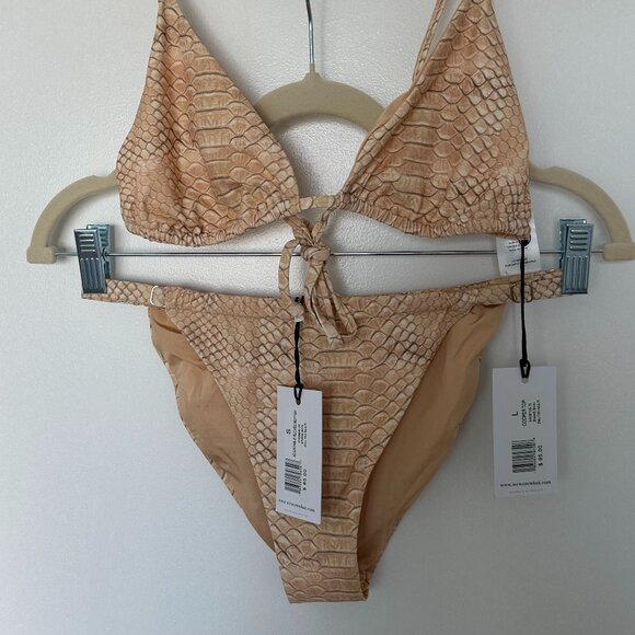 REVOLVE x WeWoreWhat Adjustable Ruched Bottom NWT - Picture 5 of 6